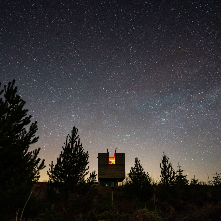 Kielder Observatory deep in Kielder forest